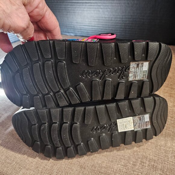 Skechers Black Women's Foamies Arch Fit Footsteps Stardust Clog Size 7.5 New - Picture 11 of 11